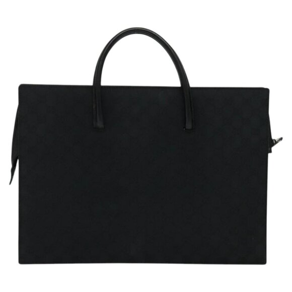 GUCCI GG Canvas Hand Bag Black Silver 015 3708 Auth - Picture 3 of 16